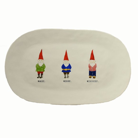 Rae Dunn Other - Rae Dunn Magic Merry Mischief Gnomes Platter New